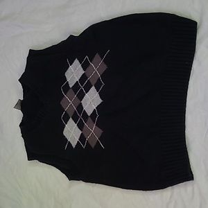 💥5/$25 Gymboree Boys Size 4T Black Argyle Vest Sweater